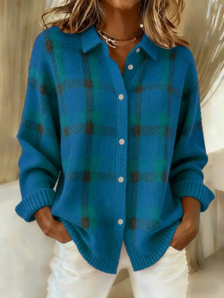 Anny | Plaid Elegance Cardigan